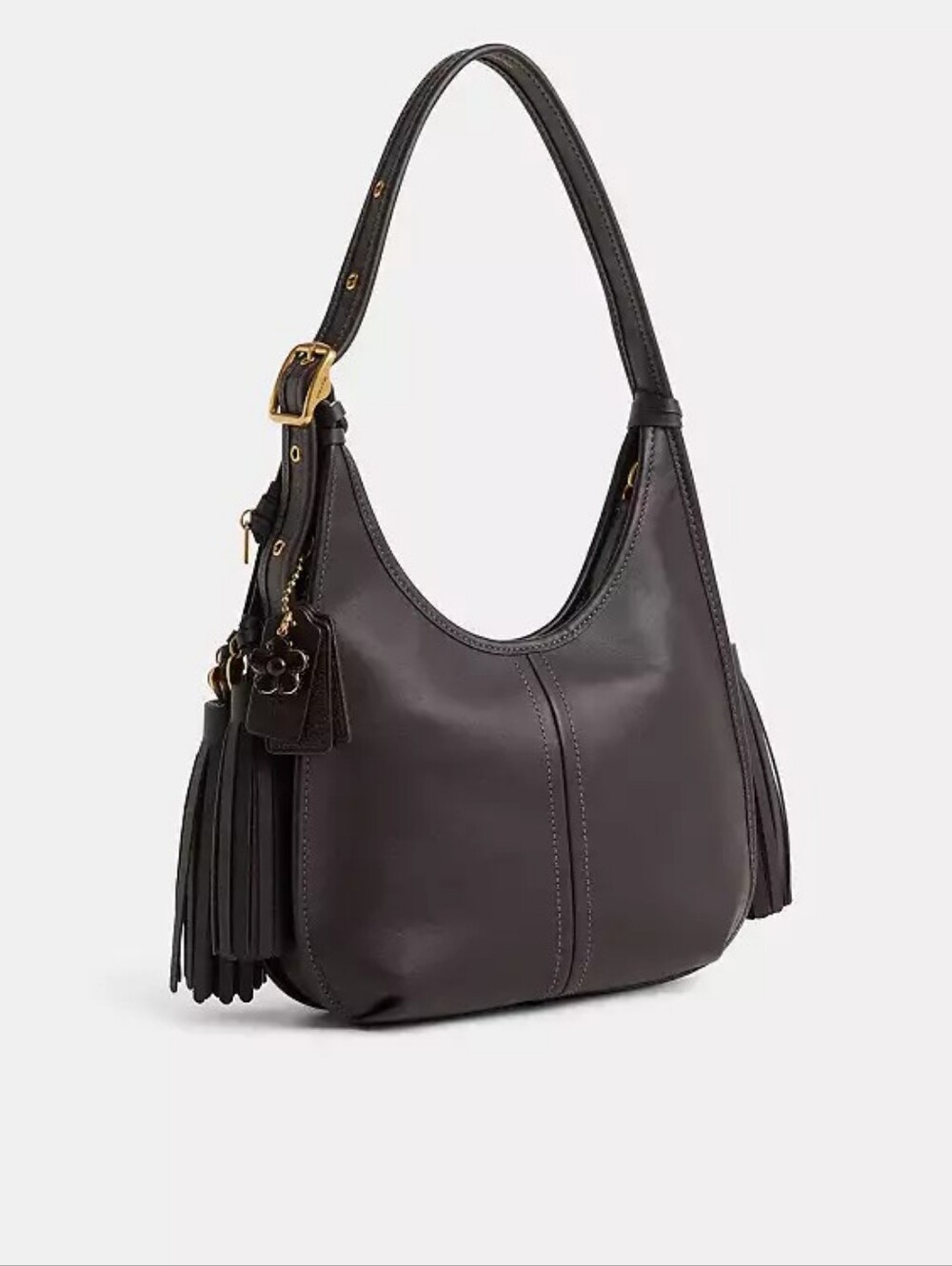 *Upcrafted/ReLoved [Coach] Ergo Shoulder Bag, CFI02, One-of-a-kind, Black, Charm - Picture 14 of 16